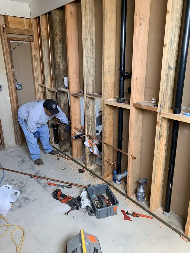 Commercial rough-in plumbing for Water Heater Replacement in Downtown